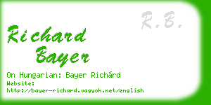 richard bayer business card